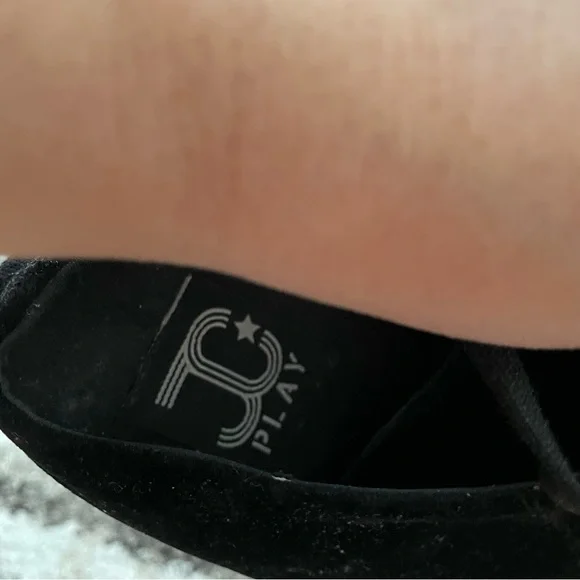 JC Play by Jeffery Campbell Black Suede Slip On Platform Shoe